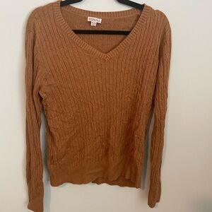 Merona Women's Brown V-Neck Sweater
